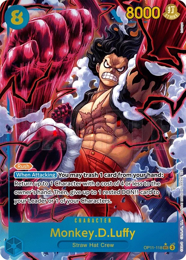 Carta Monkey D. Luffy · Secret Rare, de One Piece